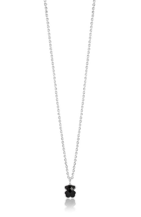Collar Color de Plata y Ónix Tous-1