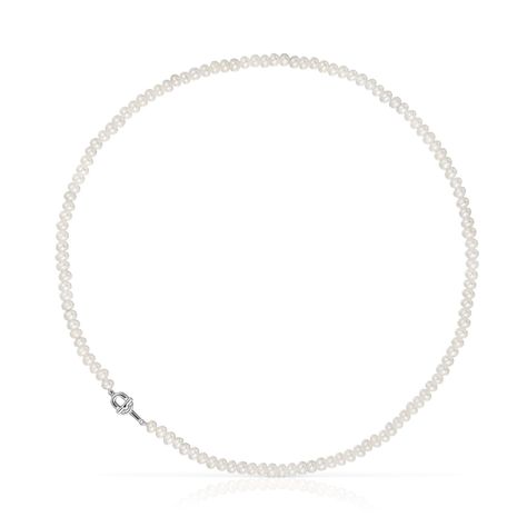 Collar de plata y perlas cultivadas TOUS MANIFESTO-0