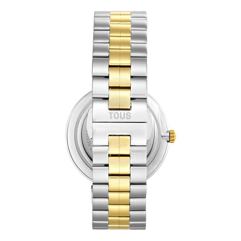Reloj analógico con brazalete de acero IPG dorado S-Band-2
