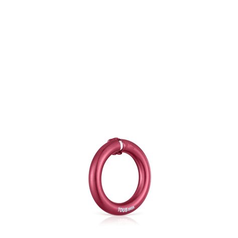 Anilla pequeña de plata en color rojo Hold-2