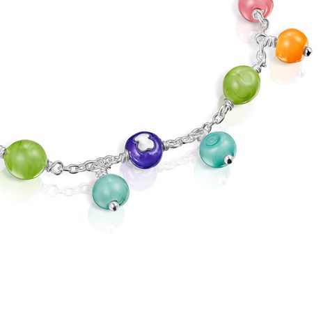 Pulsera de plata y cristal de Murano Icon Glass Tous-1