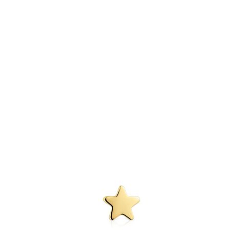 Charm TOUS 1950 estrella con baño de oro 18 kt sobre plata-0