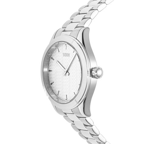 Reloj analógico con brazalete de acero T-Logo Tous-1