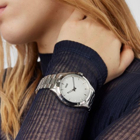 Reloj analógico con brazalete de acero T-Logo Tous-6