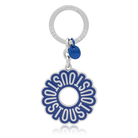 Llavero azul TOUS Circle Logo-0