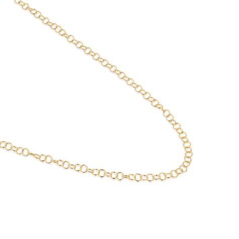 Collar corto anillas de oro 50 cm Basic-2