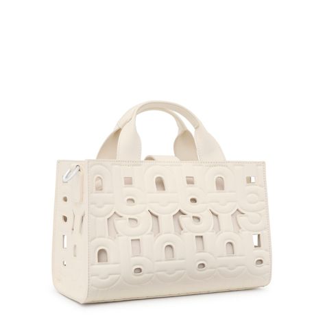 Shopper mediano Amaya beige TOUS MANIFESTO CUT-1