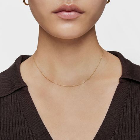 Collar corto de oro 50 cm Basic-4
