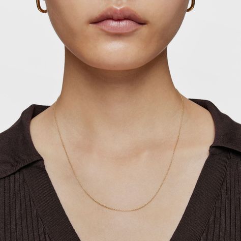 Collar corto de oro 50 cm Basic-5