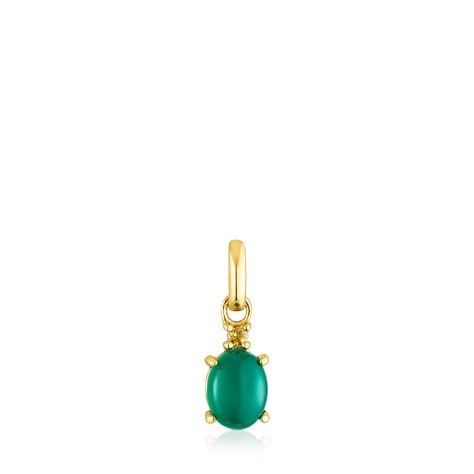 Colgante de plata vermeil y calcedonia Virtual Garden Tous-0