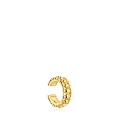 Earcuff triple con baño de oro de 18 kt sobre plata Gloss-0