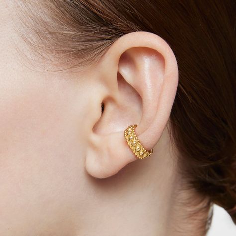 Earcuff triple con baño de oro de 18 kt sobre plata Gloss-4