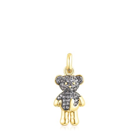 Colgante de plata vermeil y iolita Teddy Bear Splash Tous-0