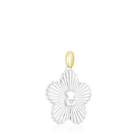 Colgante de plata y plata vermeil flor Iris Motif Tous-2