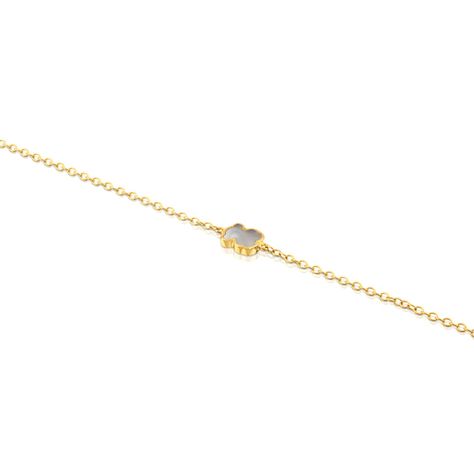 Pulsera XXS oso de Oro y Nácar Tous-2