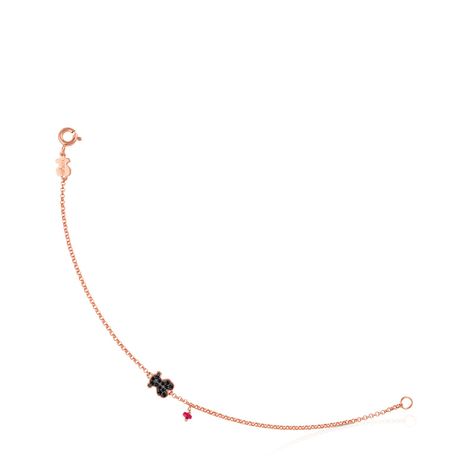 Pulsera Tous Motif de Plata Vermeil rosa-0