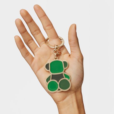 Llavero verde TOUS Bear Faceted-2