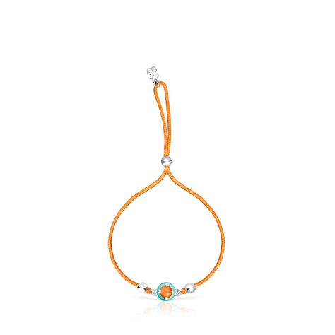 Pulsera de cordón naranja Vibrant Colors Tous-2