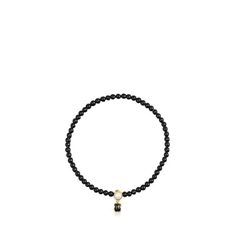 Pulsera Tous Glory de Ónix y Plata Vermeil con Perla-1