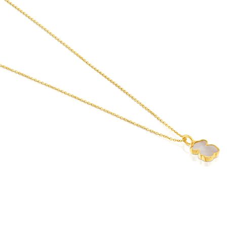 Collar Tous XXS oso de Oro y Nacar-2