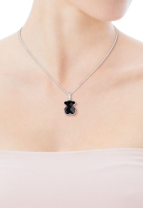 Colgante Color de Plata y Ónix Tous-4
