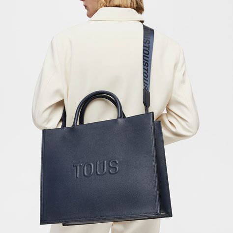Shopper grande Amaya azul marino TOUS Brenda-6