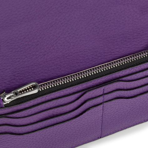 Billetera Flat de piel lila Balloon TOUS-2