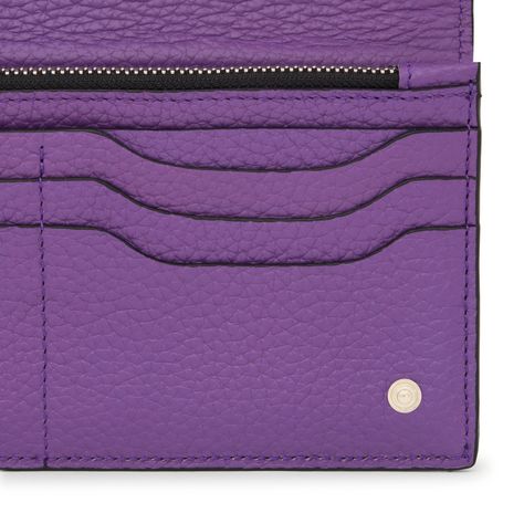 Billetera Flat de piel lila Balloon TOUS-3