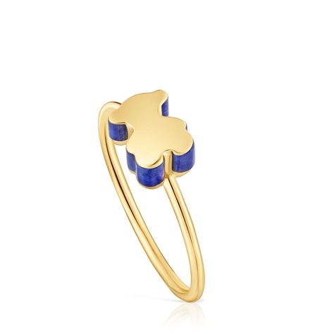Anillo motivo oso de oro y lapislázuli TOUS 1950-0