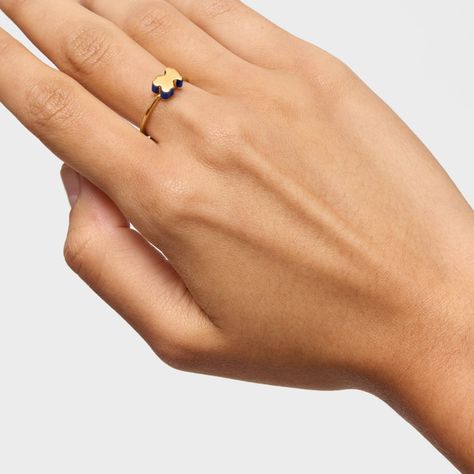 Anillo motivo oso de oro y lapislázuli TOUS 1950-5