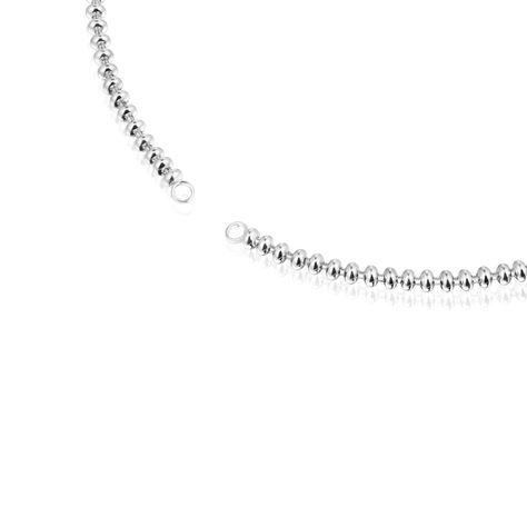 Collar corto de plata con motivos bola 51,5 cm Hold Oval-1