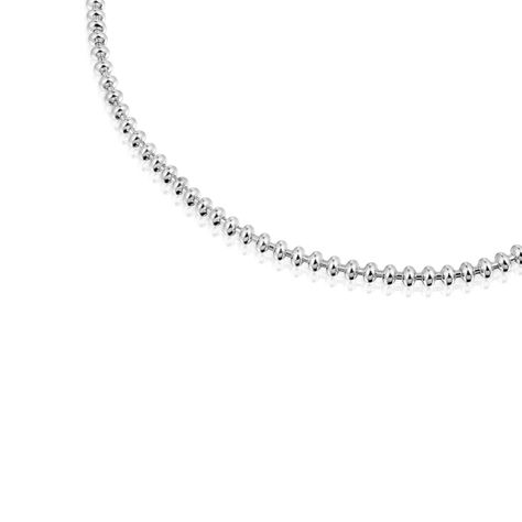 Collar corto de plata con motivos bola 51,5 cm Hold Oval-2
