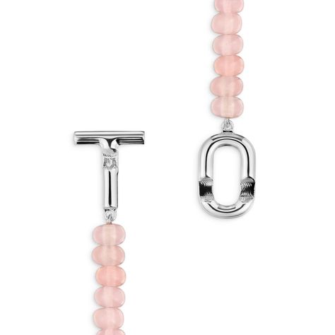 Collar de plata y calcedonia tratada rosa TOUS MANIFESTO-3
