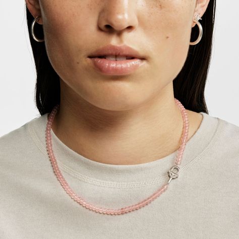 Collar de plata y calcedonia tratada rosa TOUS MANIFESTO-4