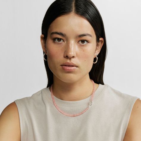 Collar de plata y calcedonia tratada rosa TOUS MANIFESTO-5