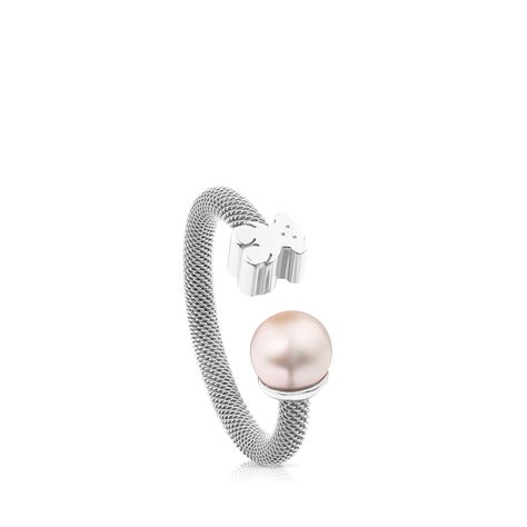 Anillo Tous Mesh de Plata-0