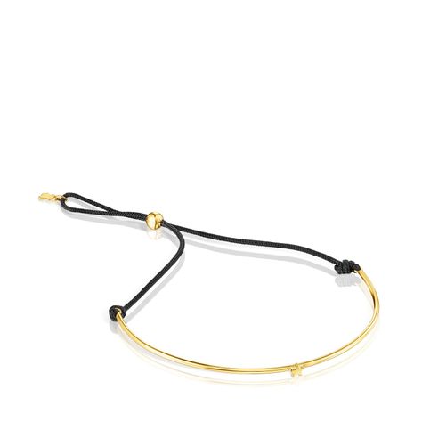 Pulsera de oro y nylon con estrella TOUS Cool Joy-0