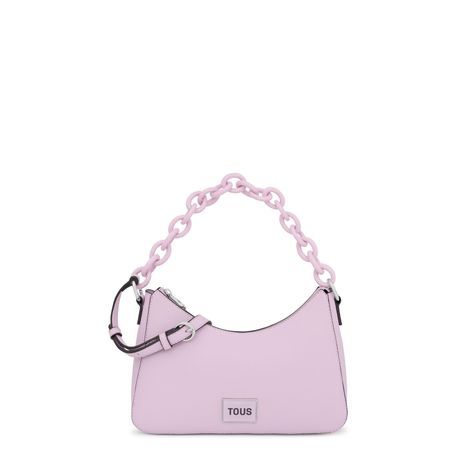 Bolso Bandolera baguette malva TOUS Sylvia-0