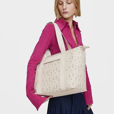 Capazo grande beige TOUS MANIFESTO-4