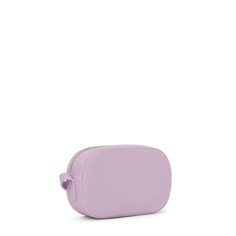 Bandolera de piel malva Logo TOUS Lynn-1