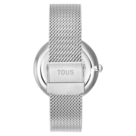 Reloj analógico con esfera azul y brazalete de acero S-Mesh Mirror-2