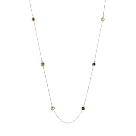 Collar de plata, gemas y esmalte TOUS Vibrant Colors-0