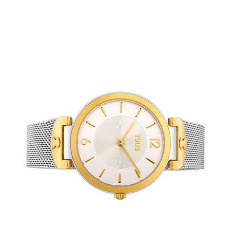 Reloj analógico S-Mesh de acero inoxidable-1