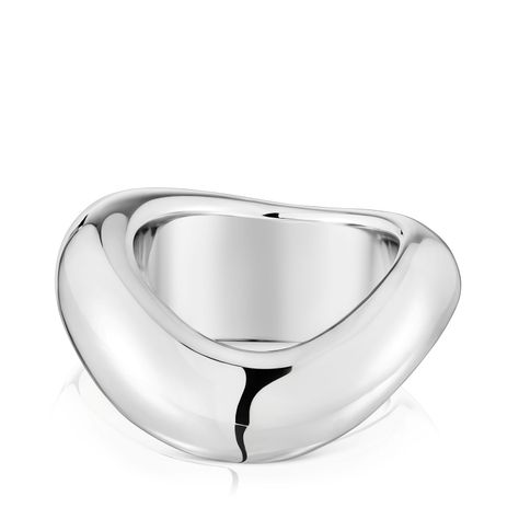 Anillo mediano de plata Galia Basics-1