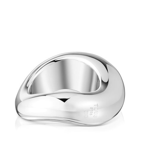 Anillo mediano de plata Galia Basics-2
