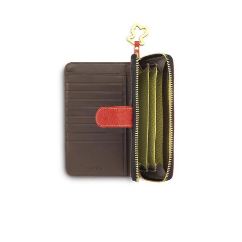 Monedero Urbana Logo de Piel en color rojo Tous-1