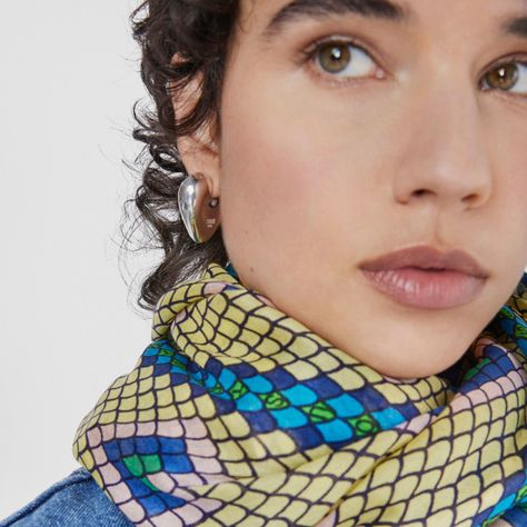 Foulard de modal amarillo TOUS Lamba-4