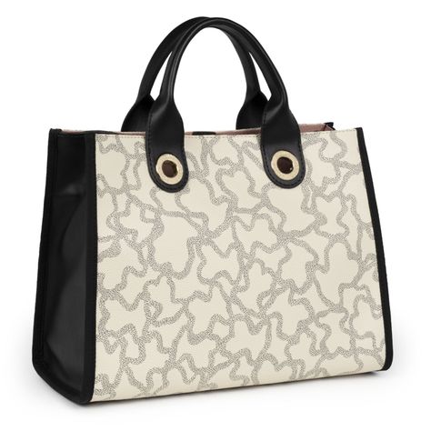 Bolso Shopping mediano Amaya Kaos Icon multi beige Tous-1