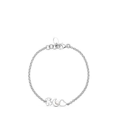 Pulsera Nocturne de Plata con Perla Tous-2