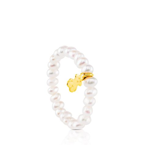 Anillo de oro y perlas cultivadas TOUS Pearls-0
